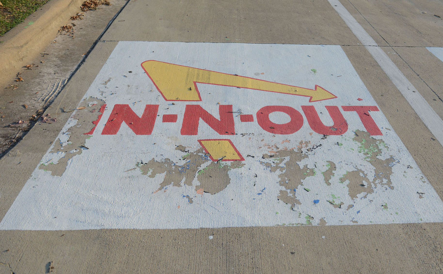 A&M Consolidated HS painted parking spots